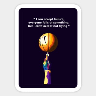 Quotes Michael Jordan Sticker